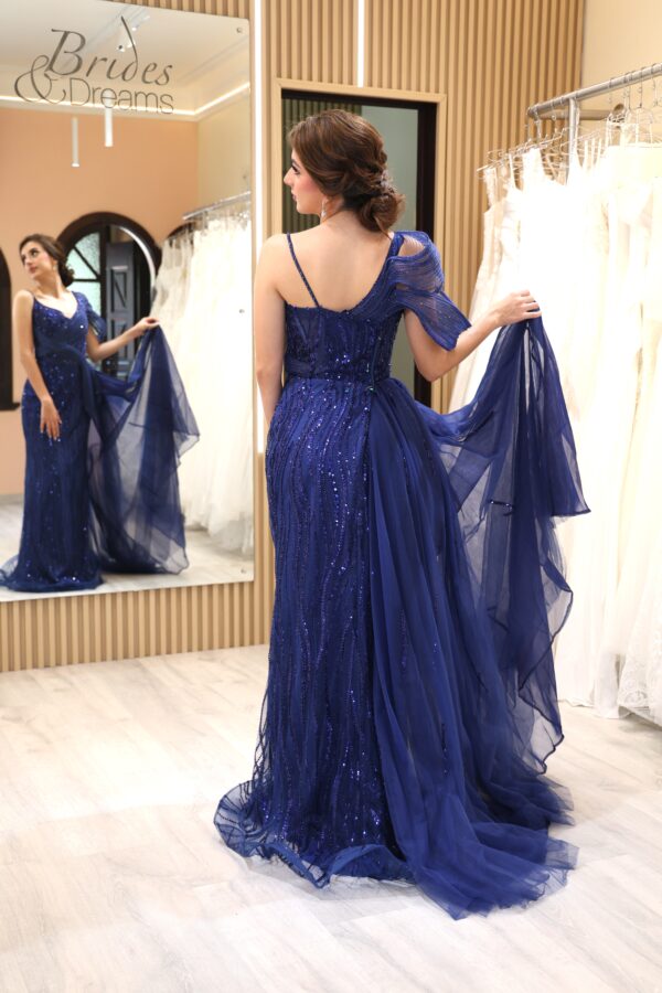 Vestido de fiesta navy 16 - Cód. 16300 - Imagen 3
