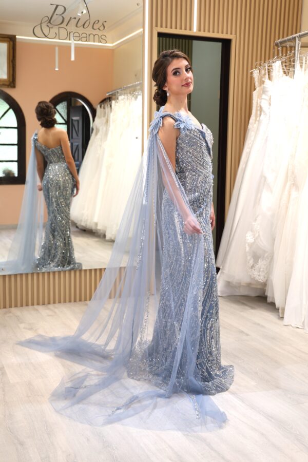 Vestido de fiesta silver 16 - Cód. 16301
