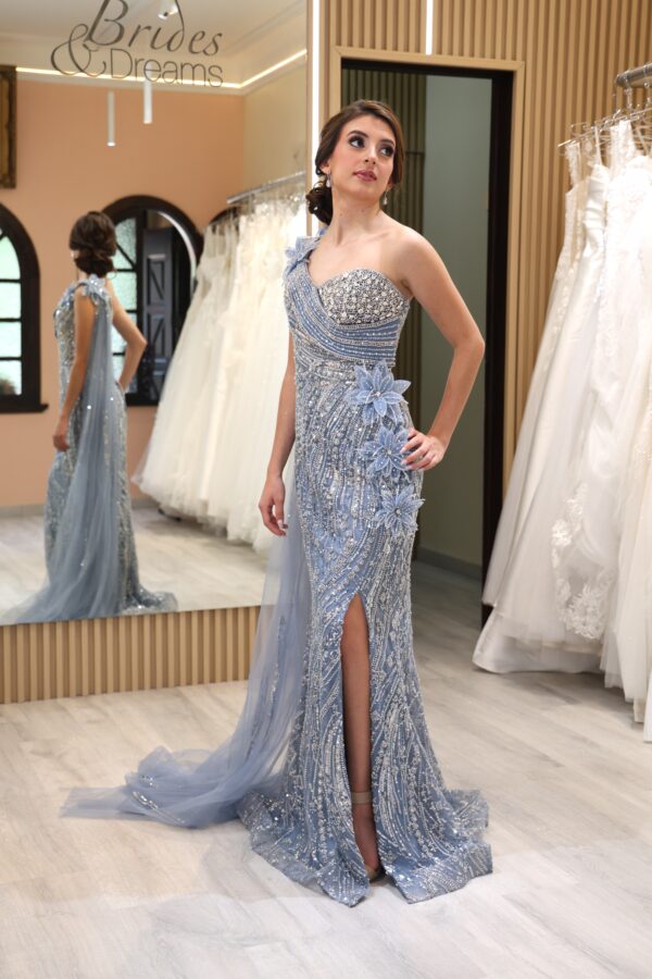 Vestido de fiesta silver 16 - Cód. 16301 - Imagen 3