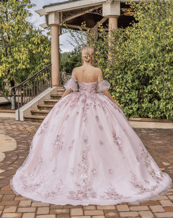 Vestido de quince años blush L - Cód.16382 - Imagen 3