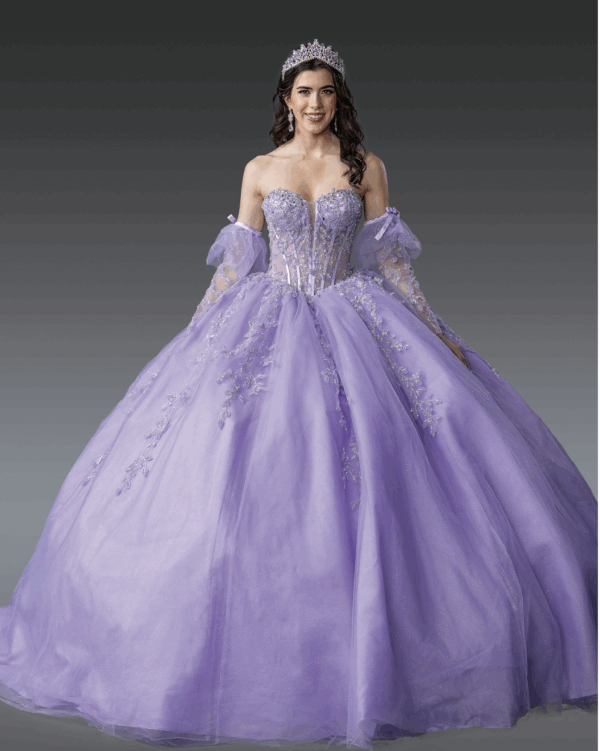 Vestido de quince años lilac M - Cód. 16381