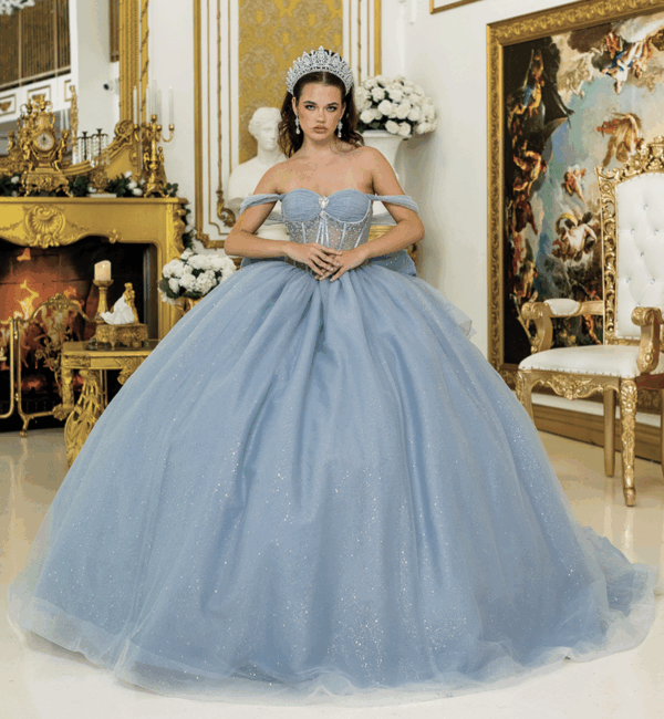 Vestido de quince años dusty rose M - Cód. 16389