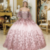 Vestido de quince años rose gold M - Cód. 16386