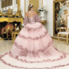 Vestido de quince años rose gold M - Cód. 16386 - Imagen 3