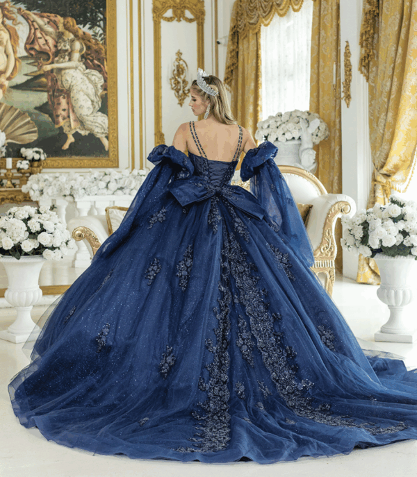 Vestido de quince años navy M - Cód. 16387 - Imagen 3