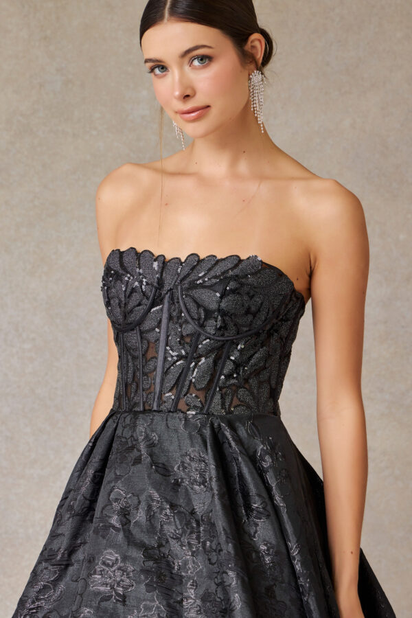 Vestido de fiesta black M - Cód. 16337 - Imagen 4