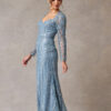 Vestido de fiesta ice blue 2XL - Cód. 16341 - Imagen 5