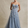 Vestido de fiesta ice blue L - Cód. 16343