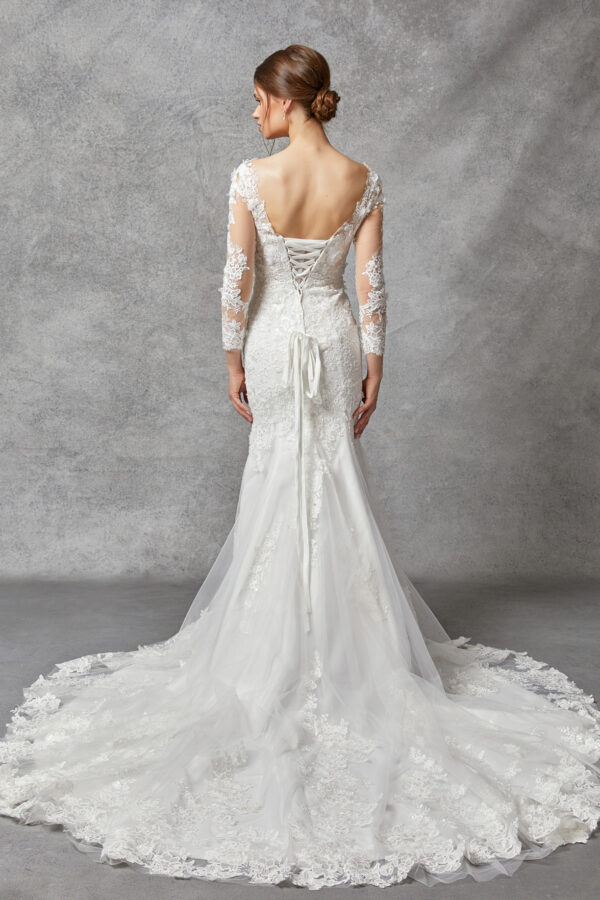 Vestido de novia off white L - Cód. 16320 - Imagen 3