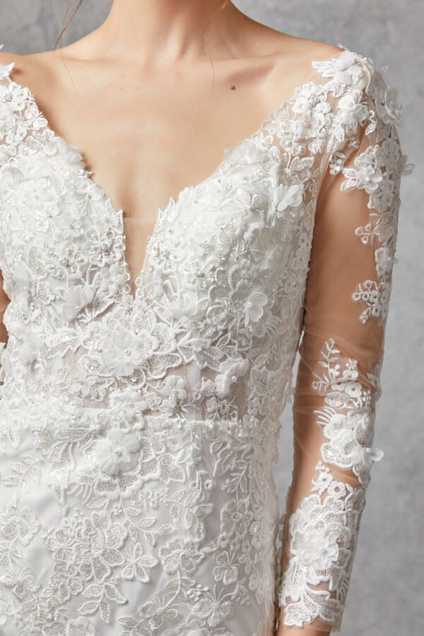 Vestido de novia off white L - Cód. 16320 - Imagen 4