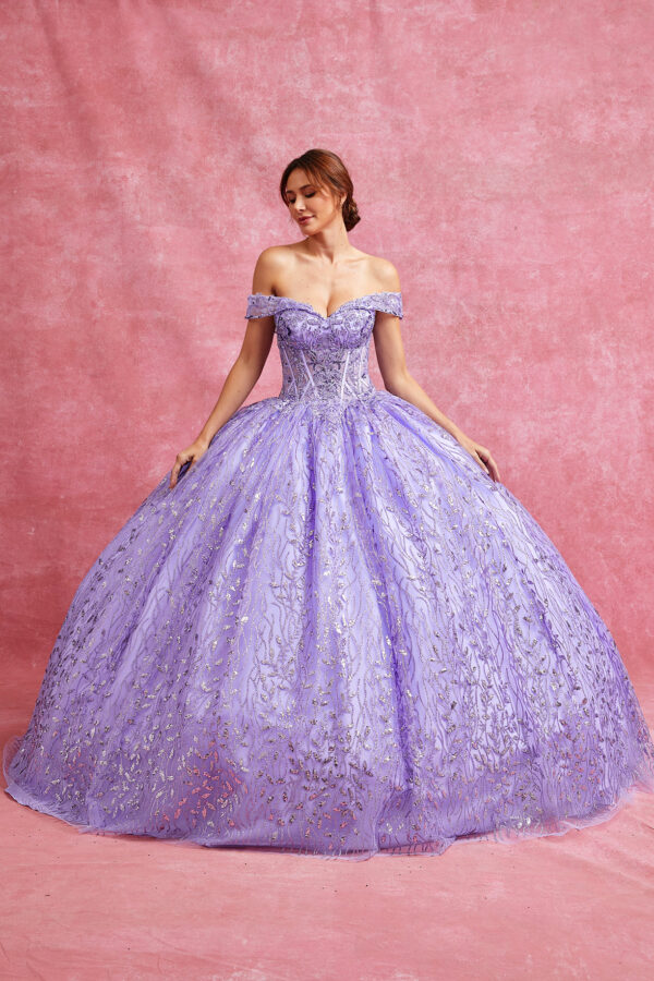 Vestido de quince años lilac L - Cód. 16331
