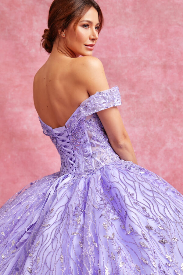 Vestido de quince años lilac L - Cód. 16331 - Imagen 4