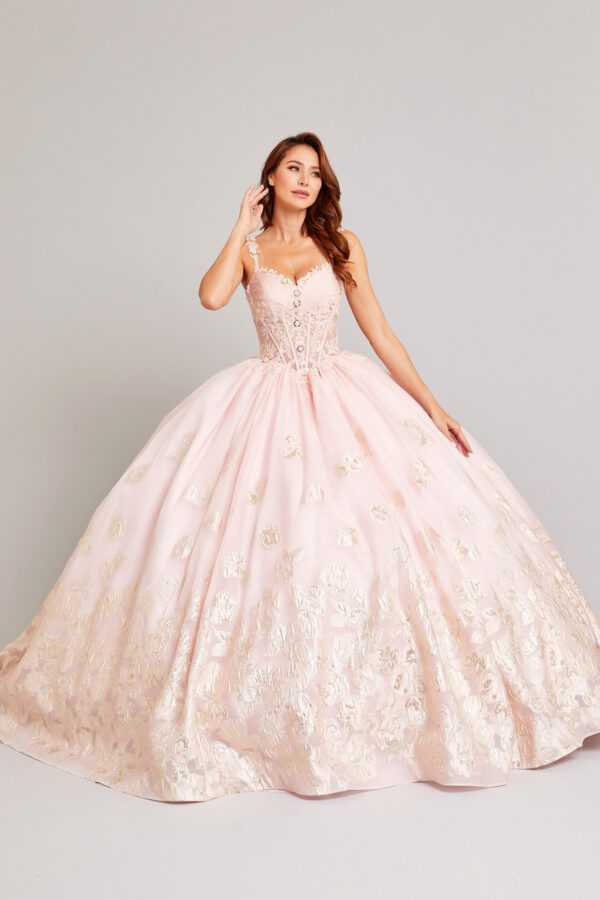 Vestido de quince años light pink M - Cód. 16332