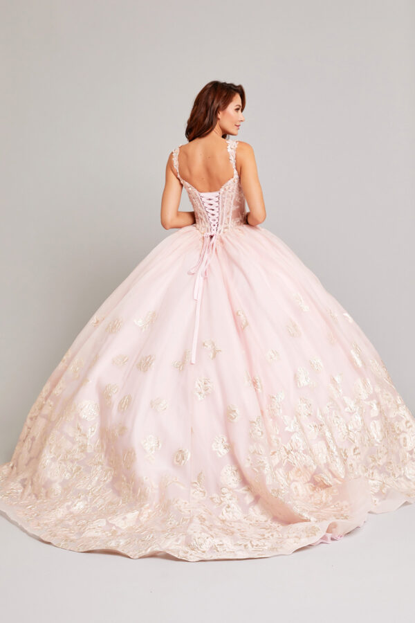 Vestido de quince años light pink M - Cód. 16332 - Imagen 3