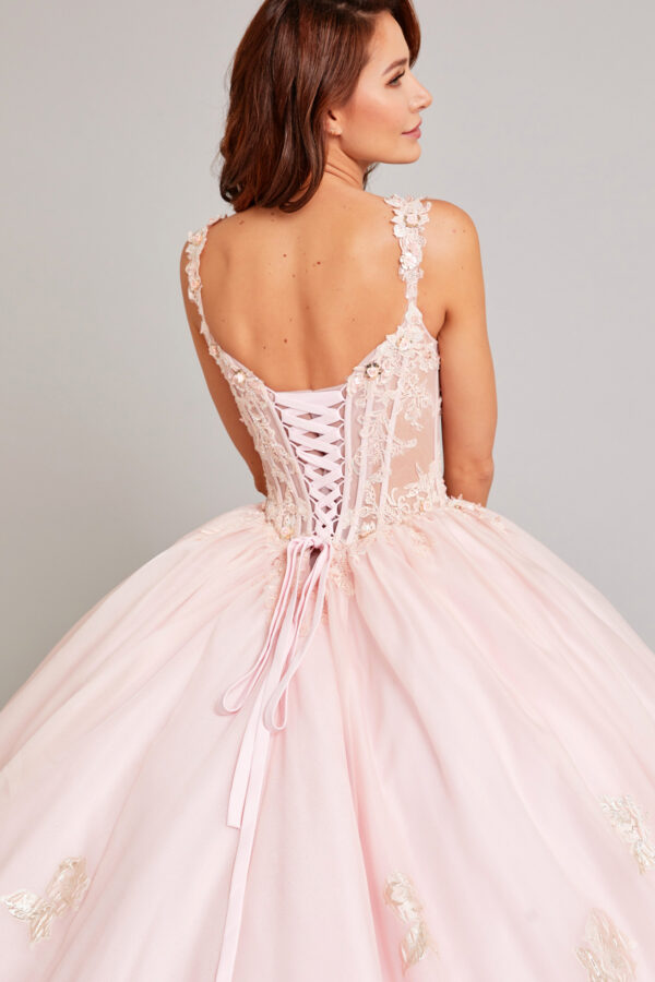 Vestido de quince años light pink M - Cód. 16332 - Imagen 4