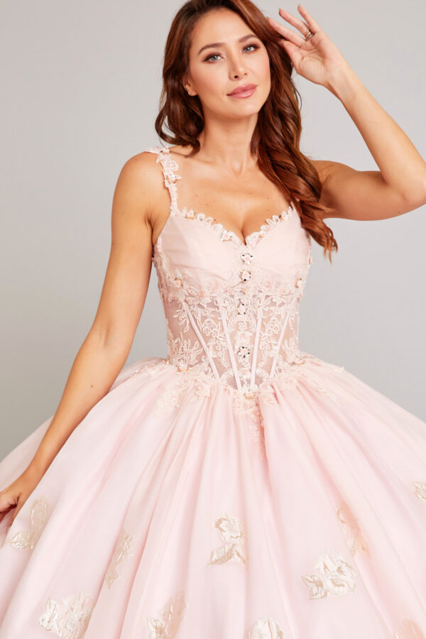 Vestido de quince años light pink M - Cód. 16332 - Imagen 5
