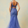 Vestido de fiesta blue L - Cód. 16347 - Imagen 3