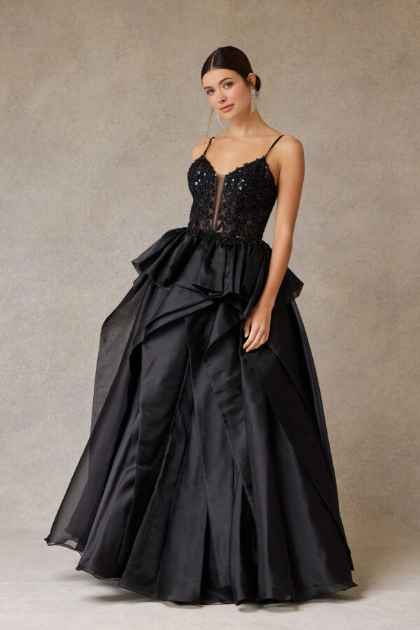Vestido de fiesta black M - Cód. 16348