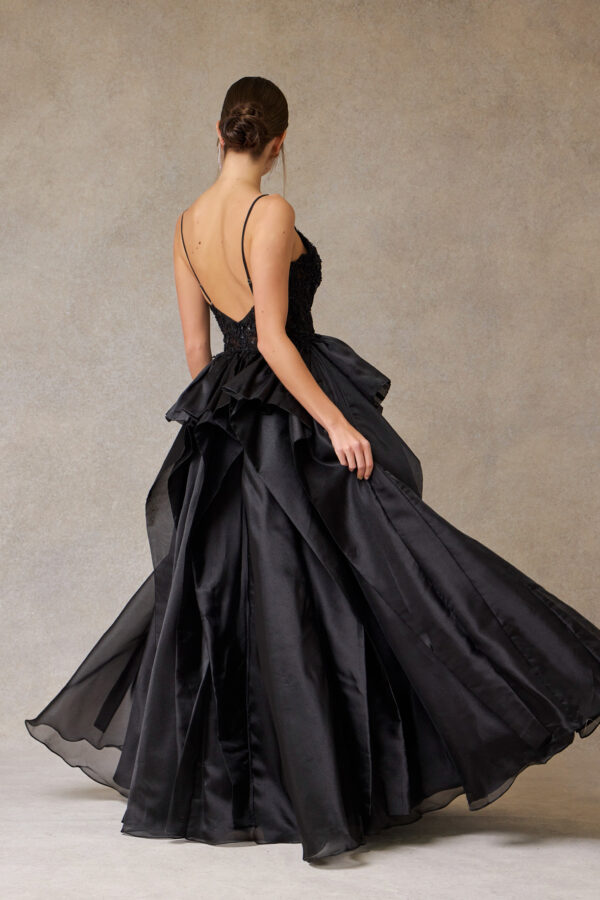 Vestido de fiesta black M - Cód. 16348 - Imagen 3