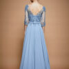 Vestido de fiesta ice blue 3XL - Cód. 16349 - Imagen 3