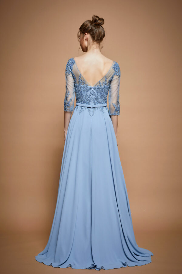 Vestido de fiesta ice blue 3XL - Cód. 16349 - Imagen 3