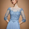 Vestido de fiesta ice blue 3XL - Cód. 16349 - Imagen 4