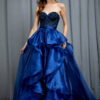 Vestido de fiesta navy M - Cód. 16350