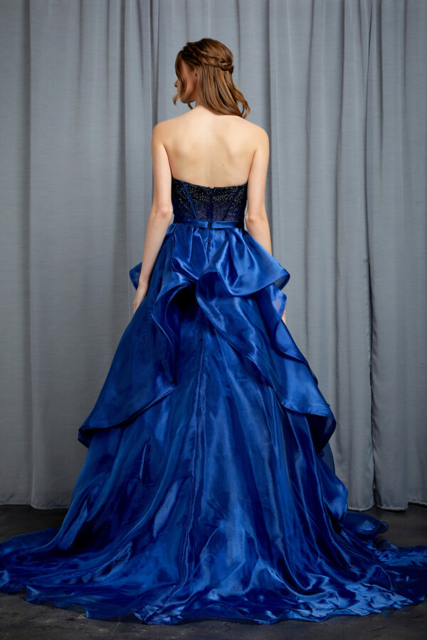 Vestido de fiesta navy M - Cód. 16350 - Imagen 3