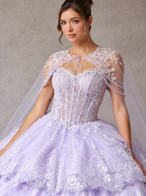 Vestido de quince años lilac M - Cód. 16334 - Imagen 4