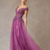 Vestido de fiesta plum Xl - Cód. 16353 - Imagen 5