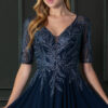 Vestido de fiesta navy 4XL - Cód. 16356 - Imagen 2