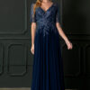 Vestido de fiesta navy 4XL - Cód. 16356
