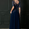 Vestido de fiesta navy 4XL - Cód. 16356 - Imagen 4