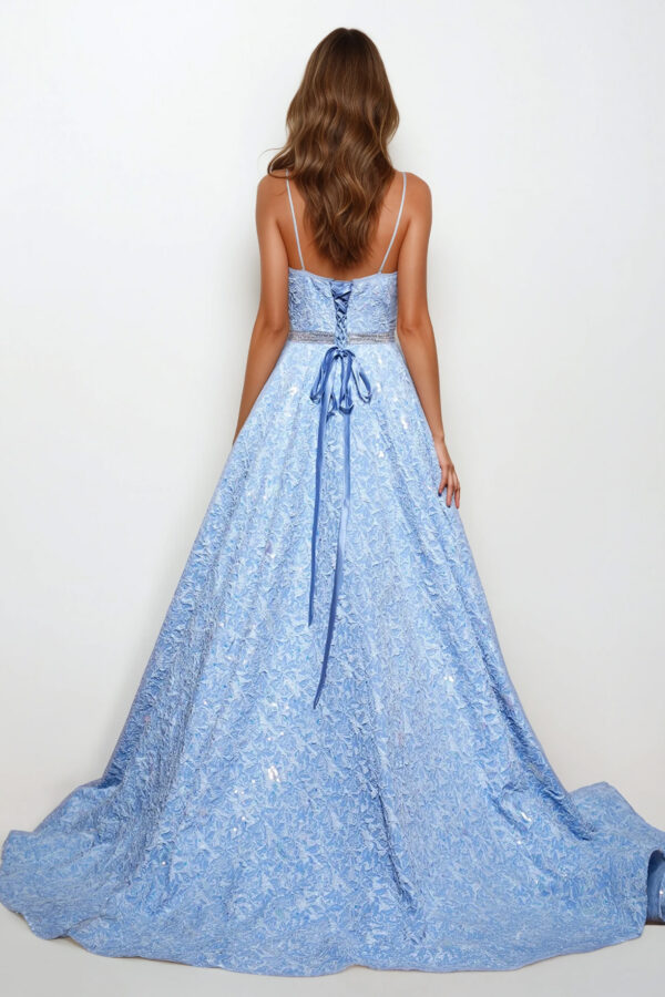 Vestido de fiesta ice blue M - Cód. 16358 - Imagen 3
