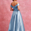 Vestido de fiesta ice blue Xl - Cód. 16359 - Imagen 3