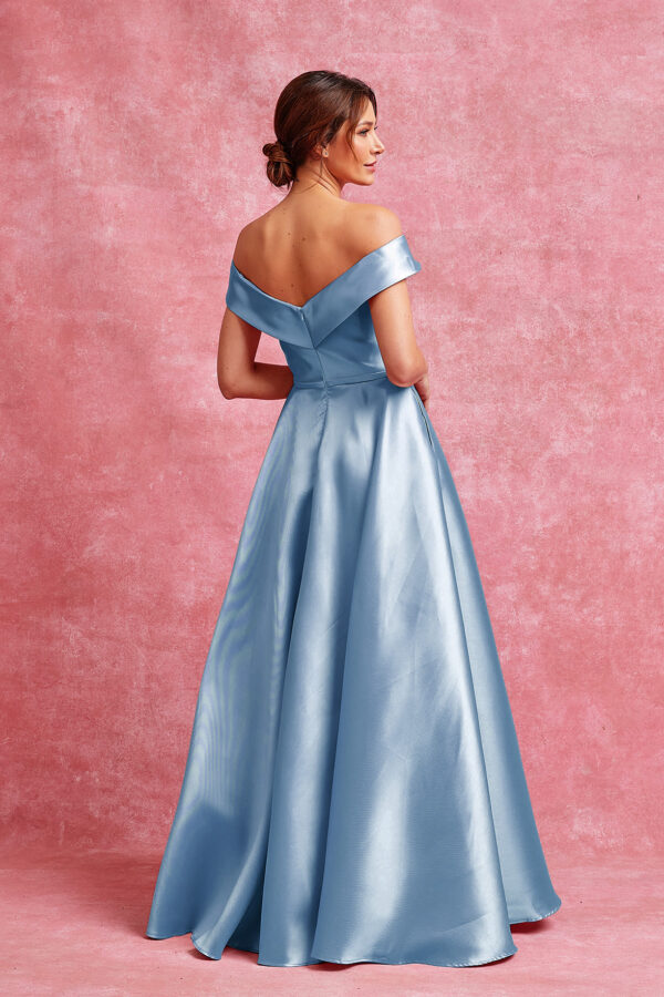 Vestido de fiesta ice blue Xl - Cód. 16359 - Imagen 3