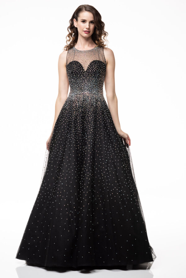 Vestido de fiesta black M - Cód. 16361