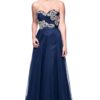 Vestido de fiesta navy M - Cód. 16362