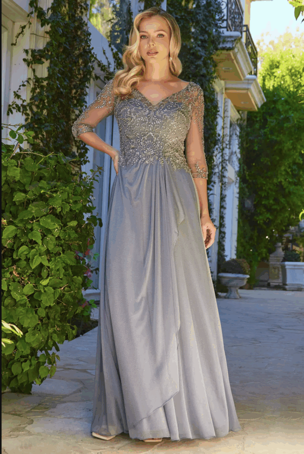 Vestido de fiesta charcoal 2XL - Cód. 16370