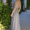 Vestido de fiesta charcoal 2XL - Cód. 16370 - Imagen 3