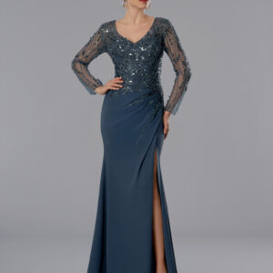 Vestido de fiesta charcoal 16 - Cód. 16889