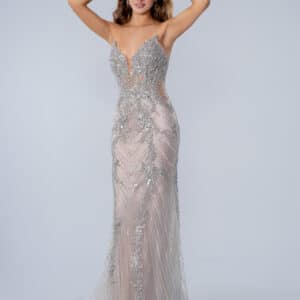 Vestido de fiesta silver 10 - Cód. 17046