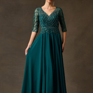 Vestido de fiesta emerald 2XL - Cód. 17065