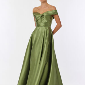 Vestido de fiesta olive L - Cód. 17151