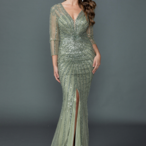 Vestido de fiesta olive L - Cod. 17296