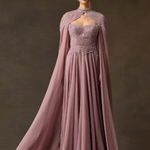 Vestido de fiesta mauve L - Cód. 17326