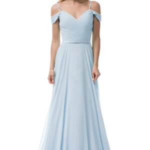 Vestido de fiesta ice blue M - Cód. 17464