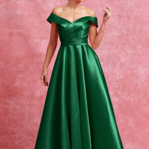 Vestido de fiesta Hunter green 2XL - Cód. 17477