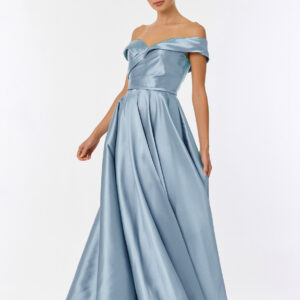Vestido de fiesta ice blue L - Cód. 17478