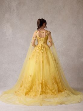 Vestido de quince años yellow L - Cód. 17432 - Imagen 3